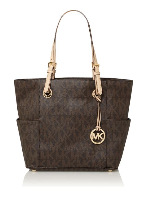 michael kors jet set monogram tote|Michael Kors jet set travel.